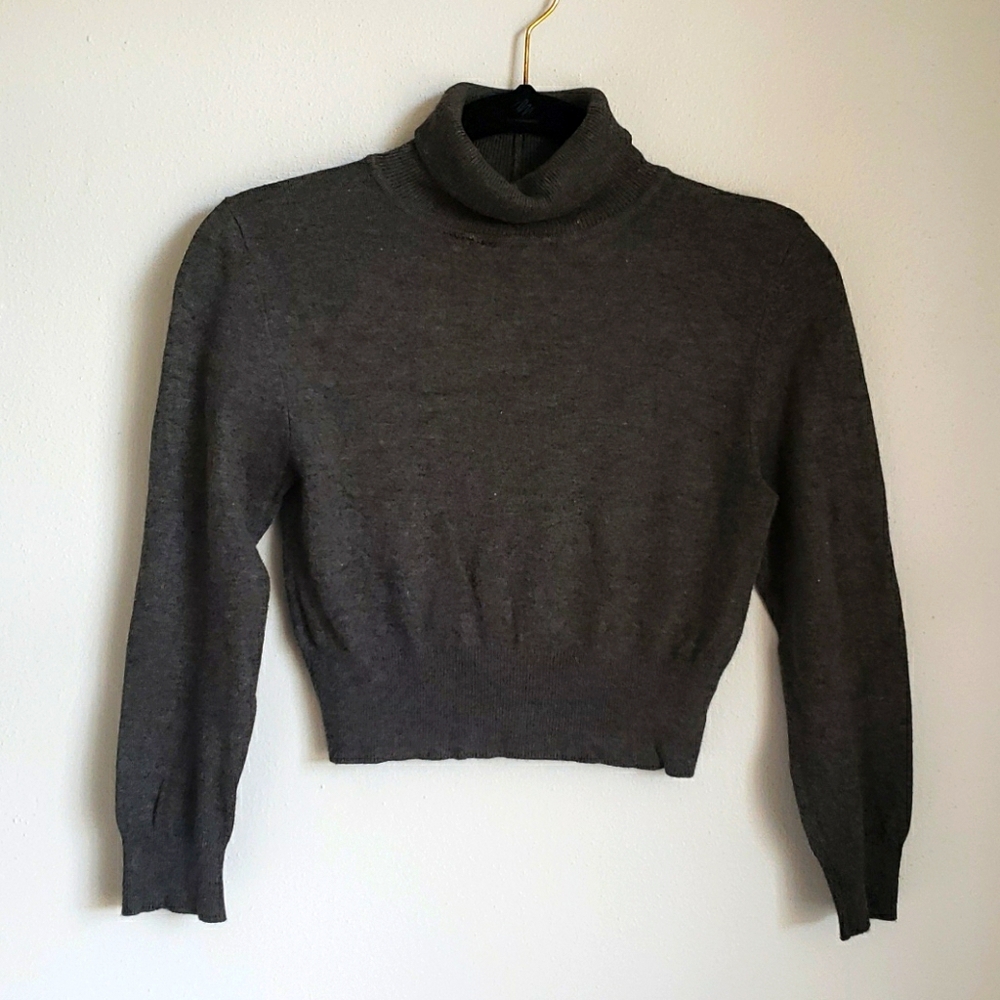 Crop top sweater shirt